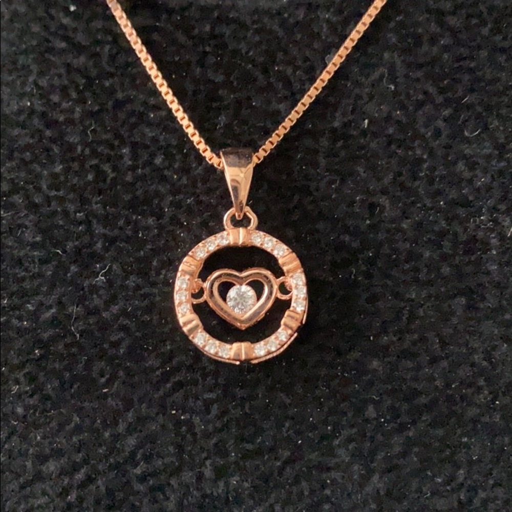 Rose Gold Heart Necklace